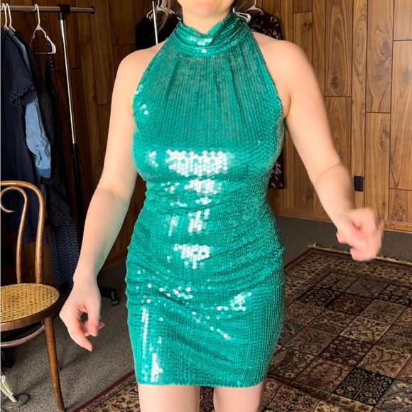 Vintage Sequin Mini Dress - Picture 3 of 10